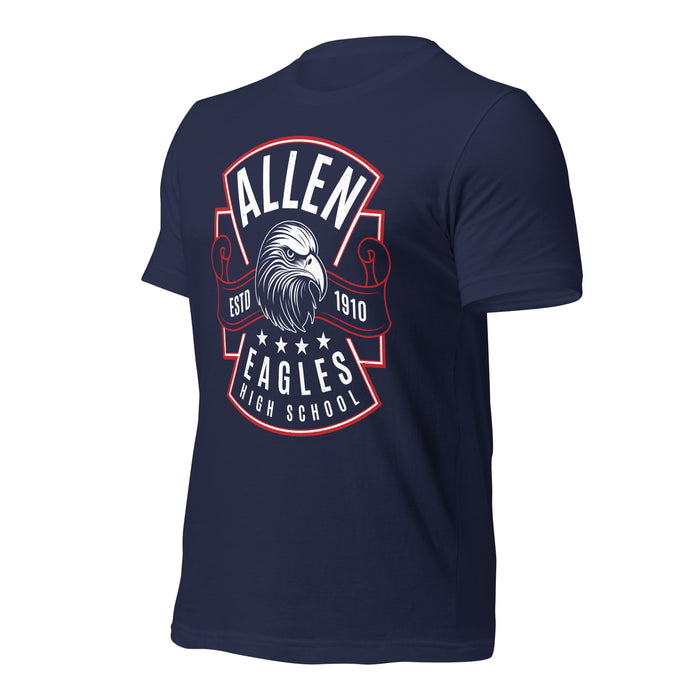 Allen High School Eagles Premium Navy Blue Unisex T-shirt 211a