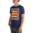 Man wearing Bridgeland High School Bears Premium Navy Blue Unisex T-shirt 229