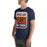 Man wearing Bridgeland High School Bears Premium Navy Blue Unisex T-shirt 001