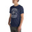 Man wearing Flower Mound High School Jaguars Navy Blue Premium T-shirt 207