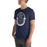 Man wearing Flower Mound High School Jaguars Navy Blue Premium T-shirt 229