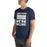 Man wearing Flower Mound High School Jaguars Navy Blue Premium T-shirt 231