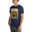 Man wearing Nimitz High School Cougars Navy Blue Premium Unisex T-shirt 001