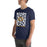 Man wearing Nimitz High School Cougars Navy Blue Premium Unisex T-shirt 236