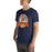 Man wearing Seven Lakes High School Spartans Navy Blue Premium Unisex T-shirt 212