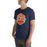Man wearing Seven Lakes High School Spartans Navy Blue Premium Unisex T-shirt 209