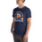 Man wearing Seven Lakes High School Spartans Navy Blue Premium Unisex T-shirt 208