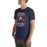 Man wearing Seven Lakes High School Spartans Navy Blue Premium Unisex T-shirt 207