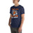 Man wearing Seven Lakes High School Spartans Navy Blue Premium Unisex T-shirt 205