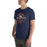 Man wearing Seven Lakes High School Spartans Navy Blue Premium Unisex T-shirt 201
