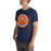 Man wearing Seven Lakes High School Spartans Navy Blue Premium Unisex T-shirt 215