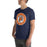 Man wearing Seven Lakes High School Spartans Navy Blue Premium Unisex T-shirt 216