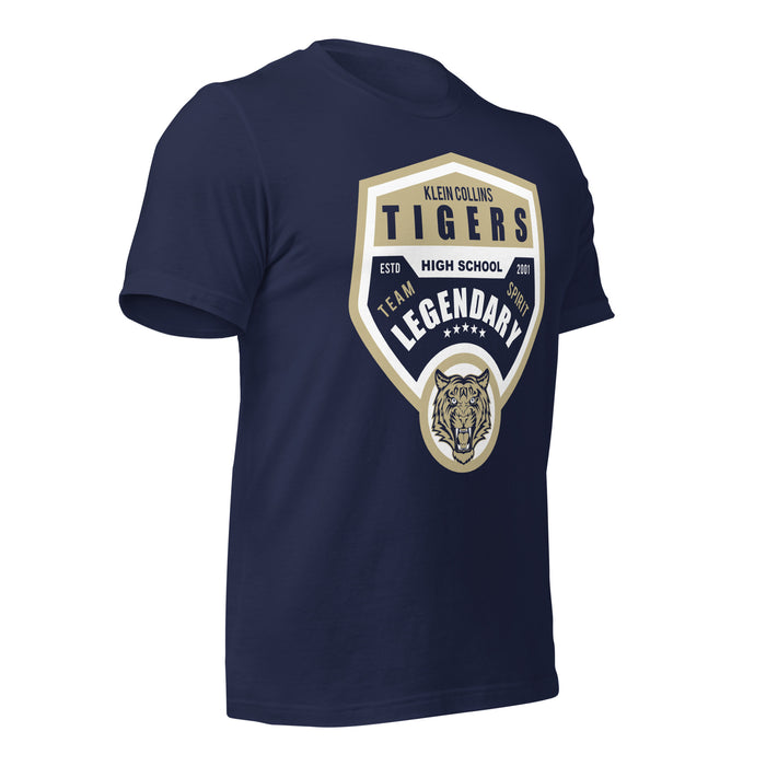 Klein Collins High School Tigers Premium Navy T-shirt 14