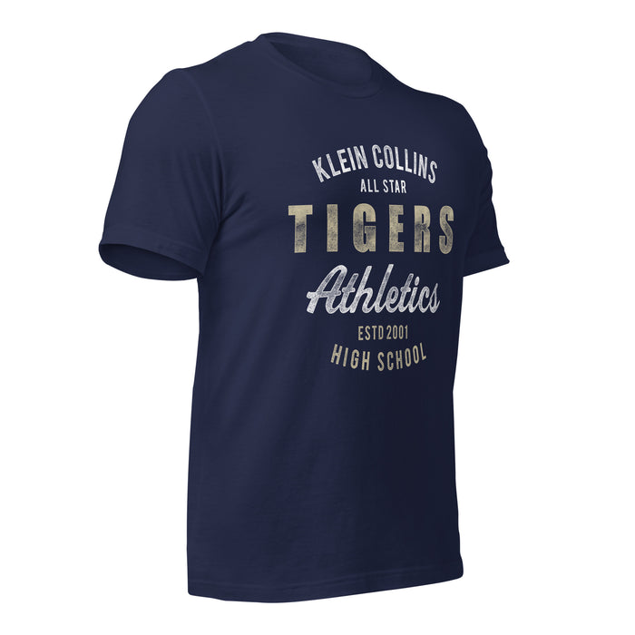 Klein Collins High School Tigers Premium Navy T-shirt 34