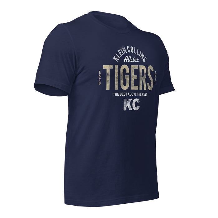 Klein Collins High School Tigers Premium Navy T-shirt 40