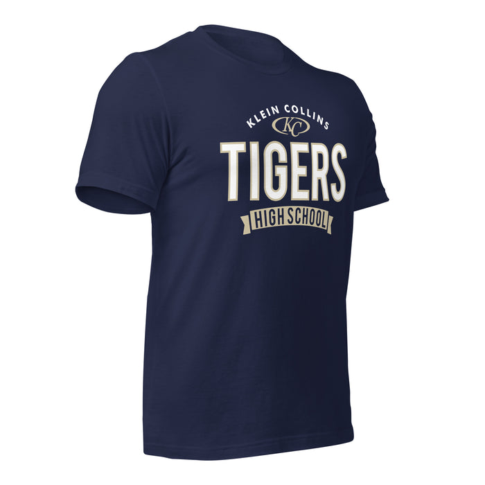 Klein Collins High School Tigers Premium Navy T-shirt 44