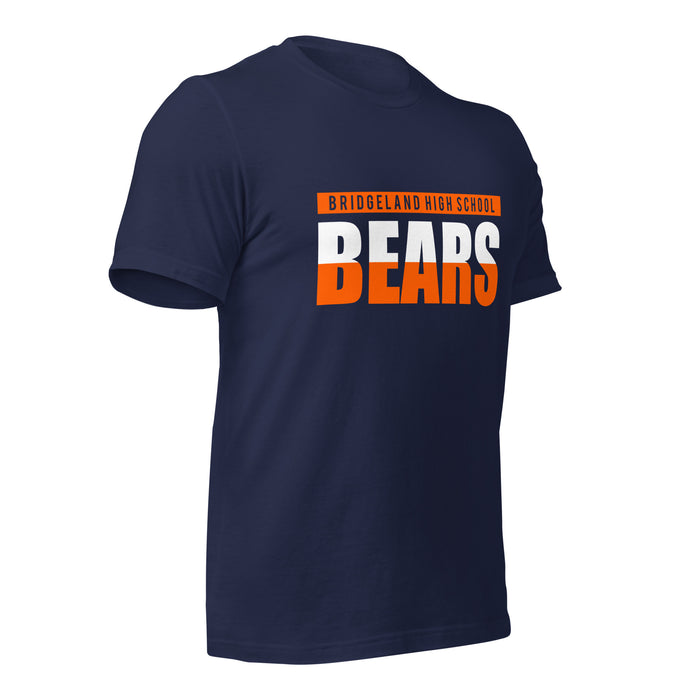 Bridgeland High School Bears Premium Navy Unisex T-shirt 25b