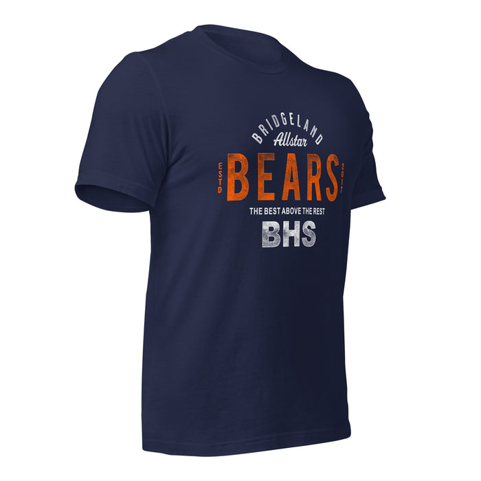 Bridgeland High School Bears Premium Navy Unisex T-shirt 40b