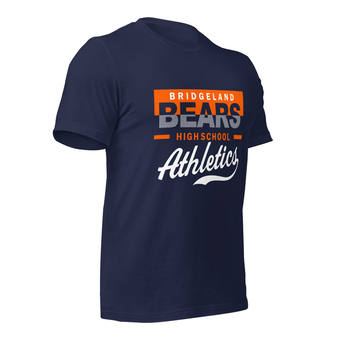 Bridgeland High School Bears Premium Navy Unisex T-shirt 48b