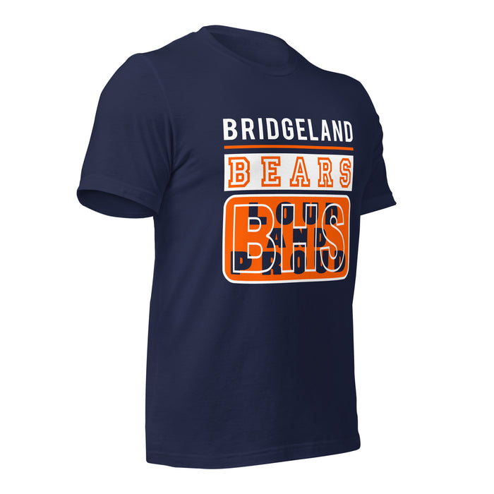 Bridgeland High School Bears Premium Navy Unisex T-shirt 86b