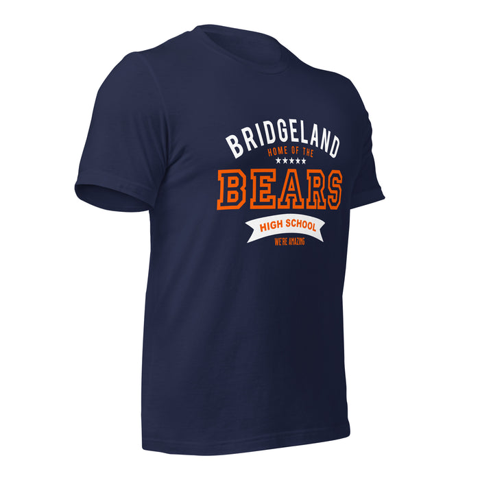 Bridgeland High School Bears Premium Navy Unisex T-shirt 96b