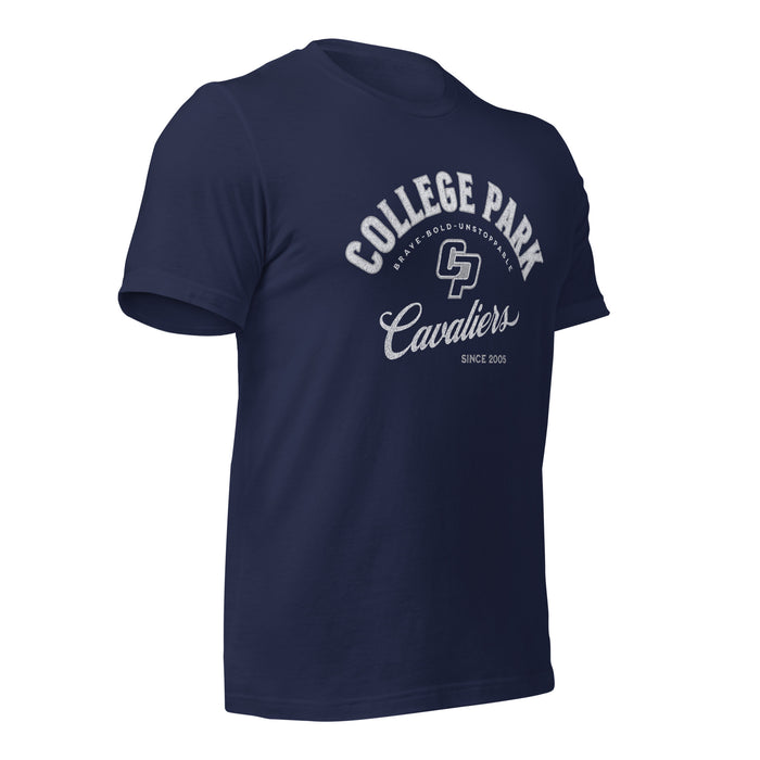 College Park High School Cavaliers Premium Navy Unisex T-shirt 201b