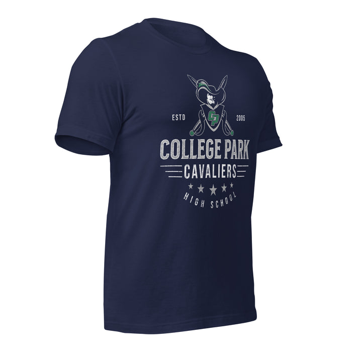 College Park High School Cavaliers Premium Navy Unisex T-shirt 206b