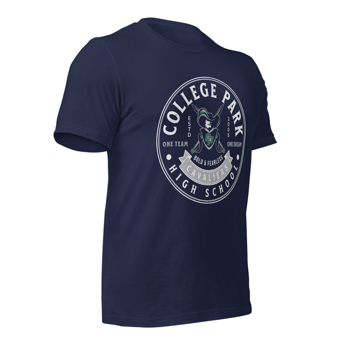 College Park High School Cavaliers Premium Navy Unisex T-shirt 212b