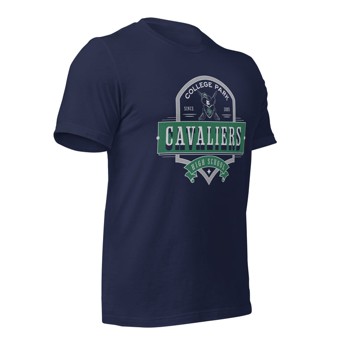 College Park High School Cavaliers Premium Navy Unisex T-shirt 223b