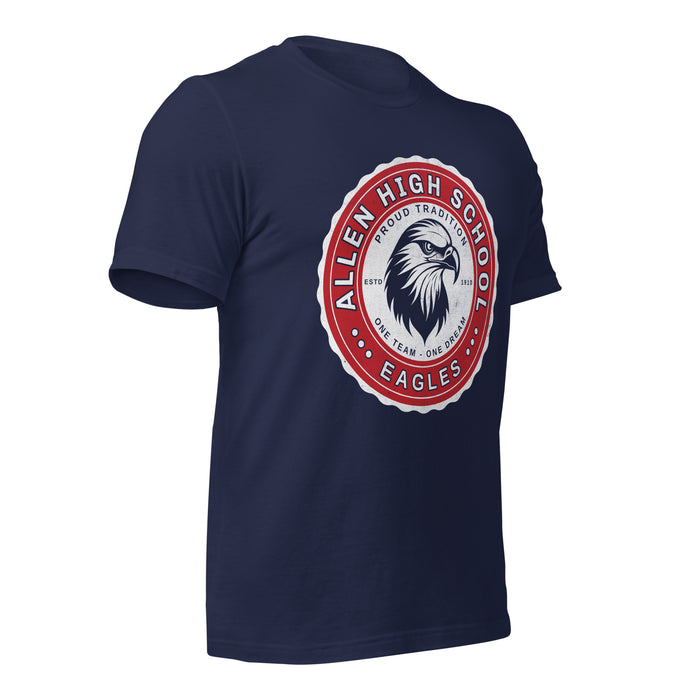 Allen High School Eagles Premium Navy Blue Unisex T-shirt 209b