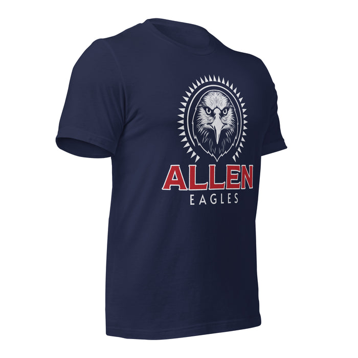 Allen High School Eagles Premium Navy Blue Unisex T-shirt 217b