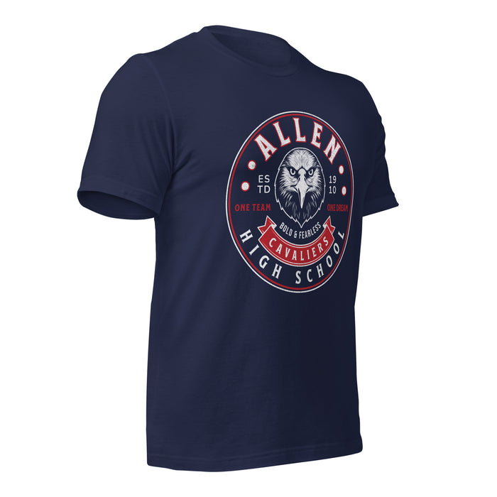 Allen High School Eagles Premium Navy Blue Unisex T-shirt 220b