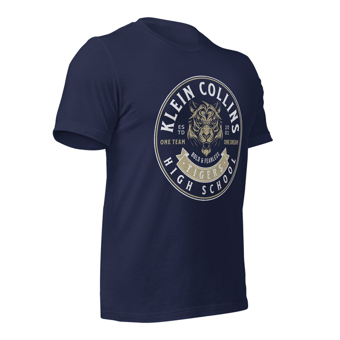 Klein Collins High School Tigers Premium Navy T-shirt 203b