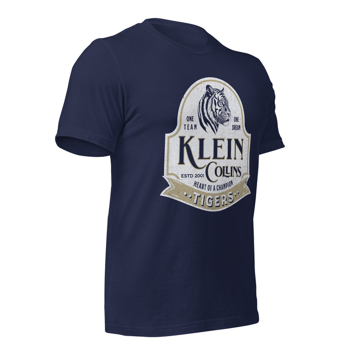 Klein Collins High School Tigers Premium Navy T-shirt 205b