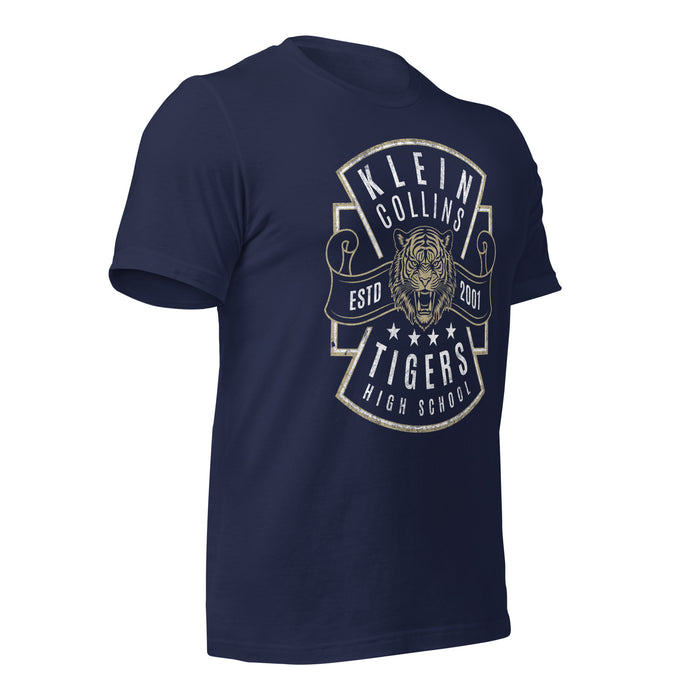 Klein Collins High School Tigers Premium Navy T-shirt 210b