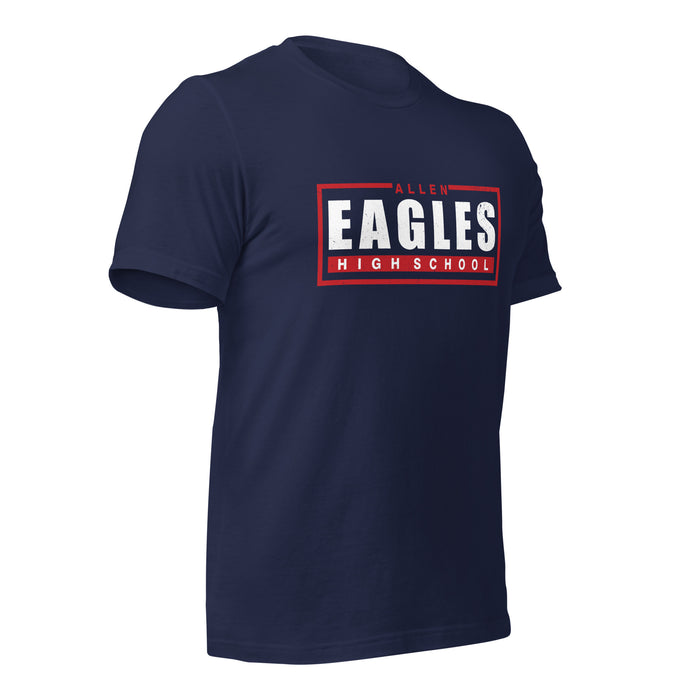 Allen High School Eagles Premium Navy Blue Unisex T-shirt 049b