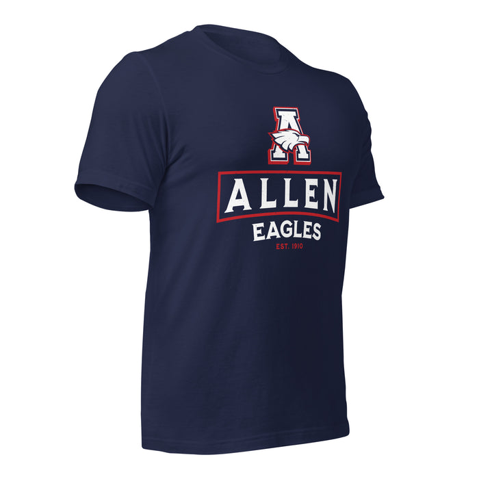 Allen High School Eagles Premium Navy Blue Unisex T-shirt 227b