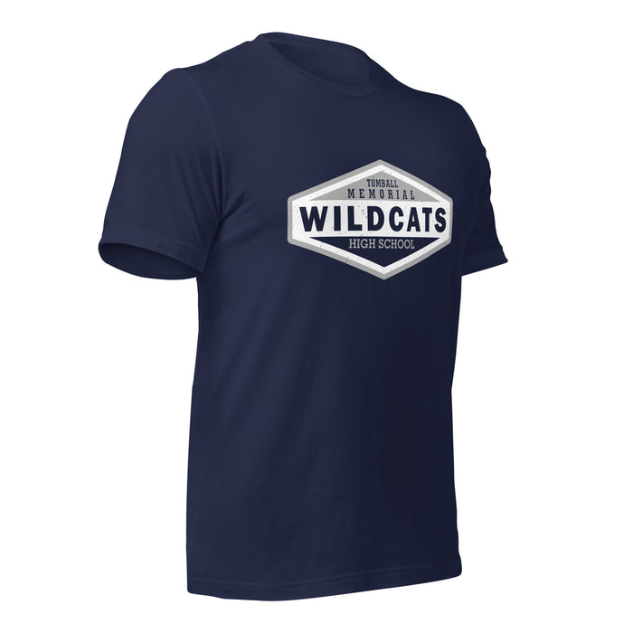 Tomball Memorial High School Wildcats Navy Premium Unisex T-shirt 009b