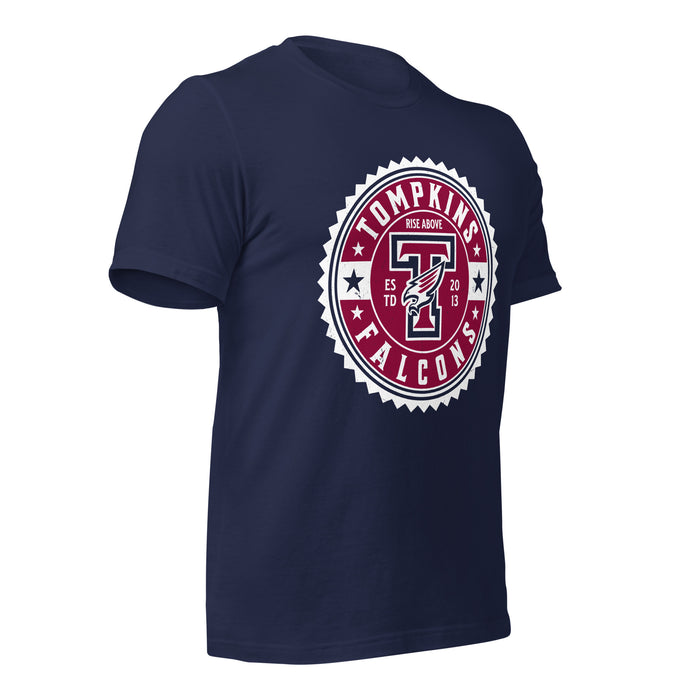 Tompkins High School Falcons Navy Premium Unisex T-shirt 203b