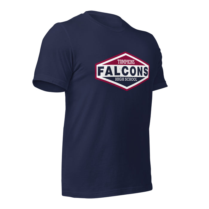 Tompkins High School Falcons Navy Premium Unisex T-shirt 009b