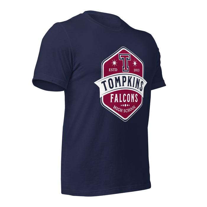 Tompkins High School Falcons Navy Premium Unisex T-shirt 209b