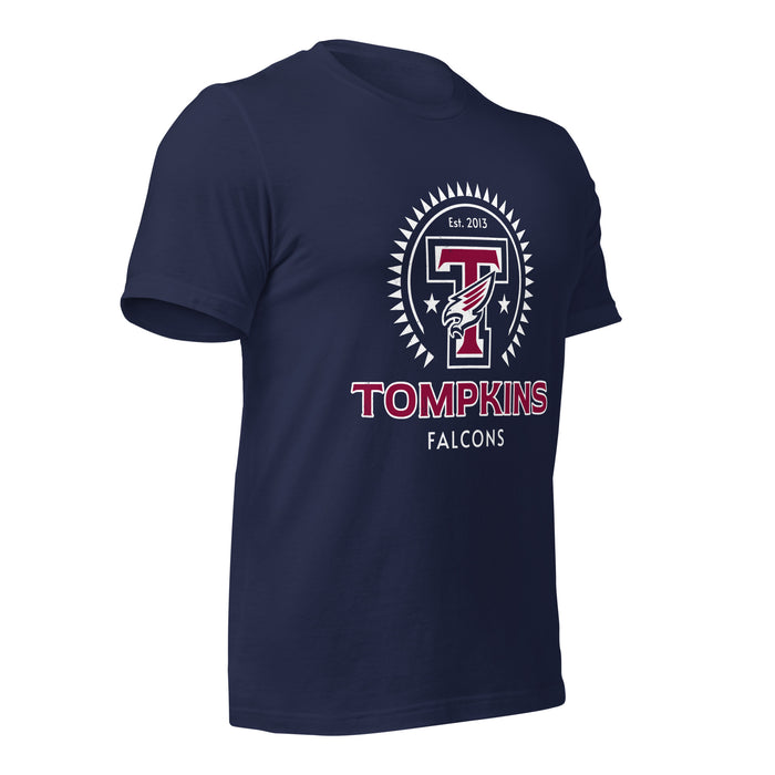 Tompkins High School Falcons Navy Premium Unisex T-shirt 226b