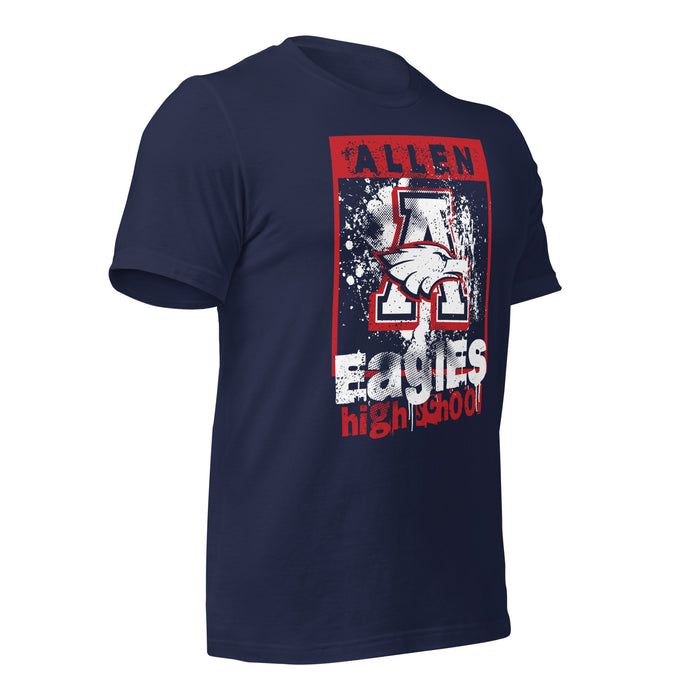 Allen High School Eagles Premium Navy Blue Unisex T-shirt 210b