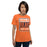 Woman wearing a Bridgeland High School Bears Premium Orange Unisex T-shirt 01