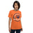 Woman wearing a Bridgeland High School Bears Premium Orange Unisex T-shirt 04