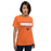 Woman wearing a Bridgeland High School Bears Premium Orange Unisex T-shirt 07