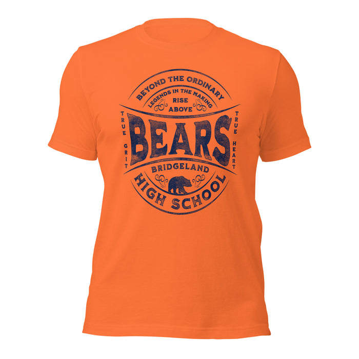 Bridgeland High School Bears Premium Orange Unisex T-shirt 10