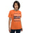 Woman wearing a Bridgeland High School Bears Premium Orange Unisex T-shirt 13