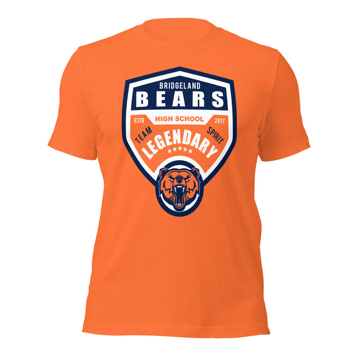 Bridgeland High School Bears Premium Orange Unisex T-shirt 14