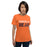 Woman wearing a Bridgeland High School Bears Premium Orange Unisex T-shirt 17